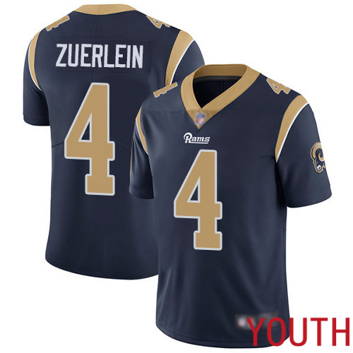 Los Angeles Rams Limited Navy Blue Youth Greg Zuerlein Home Jersey NFL Football 4 Vapor Untouchable